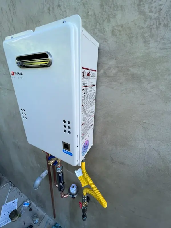 Tankless water heater installation for Jacobs Lake Shores homes